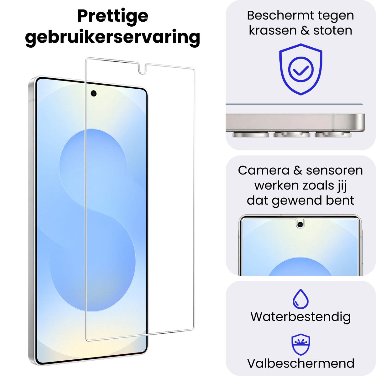 Gehard Glazen Screenprotector met Anti-kras Bescherming Geschikt voor Samsung Galaxy S25 Ultra