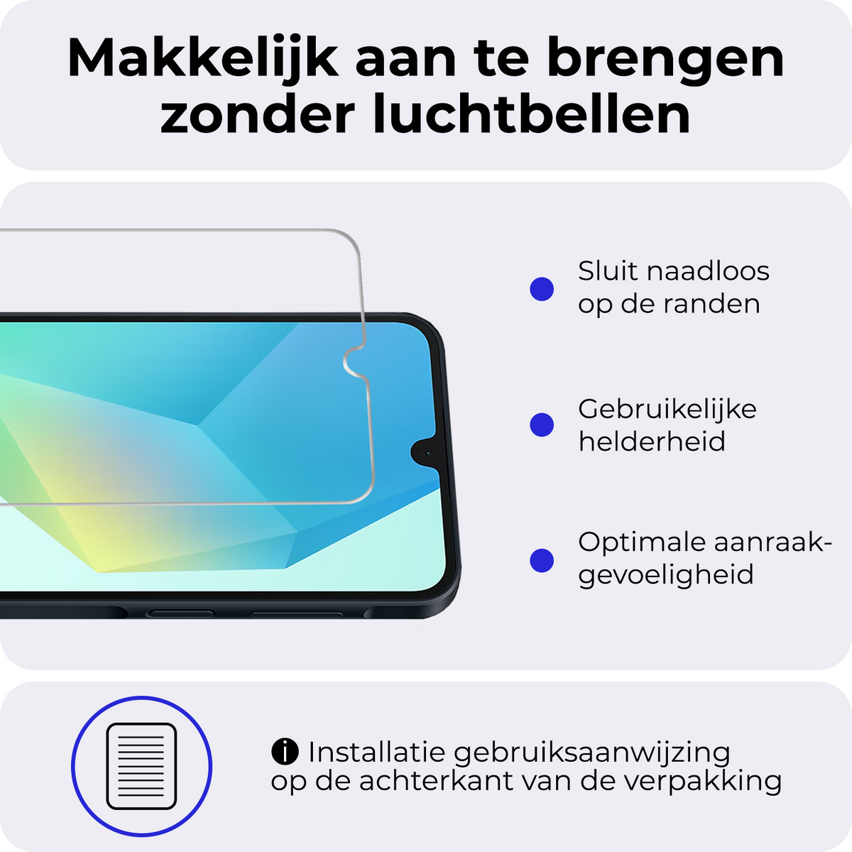 Gehard Glazen Screenprotector met Anti-Kras Bescherming