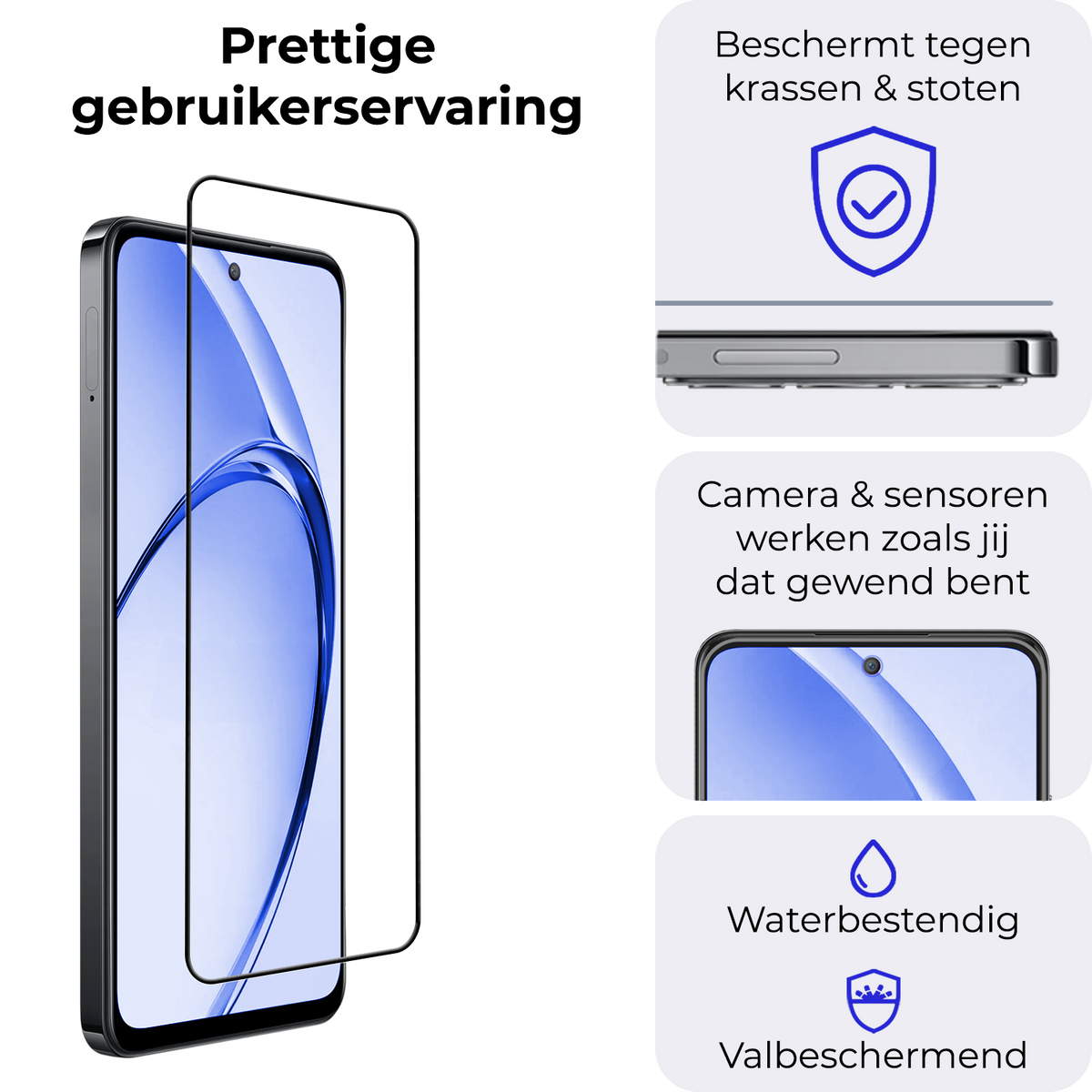 Screenprotector van gehard glas voor OPPO A80