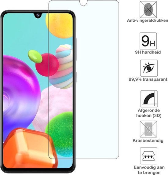 Gehard glazen screenprotector met antikraslaag voor Samsung A41