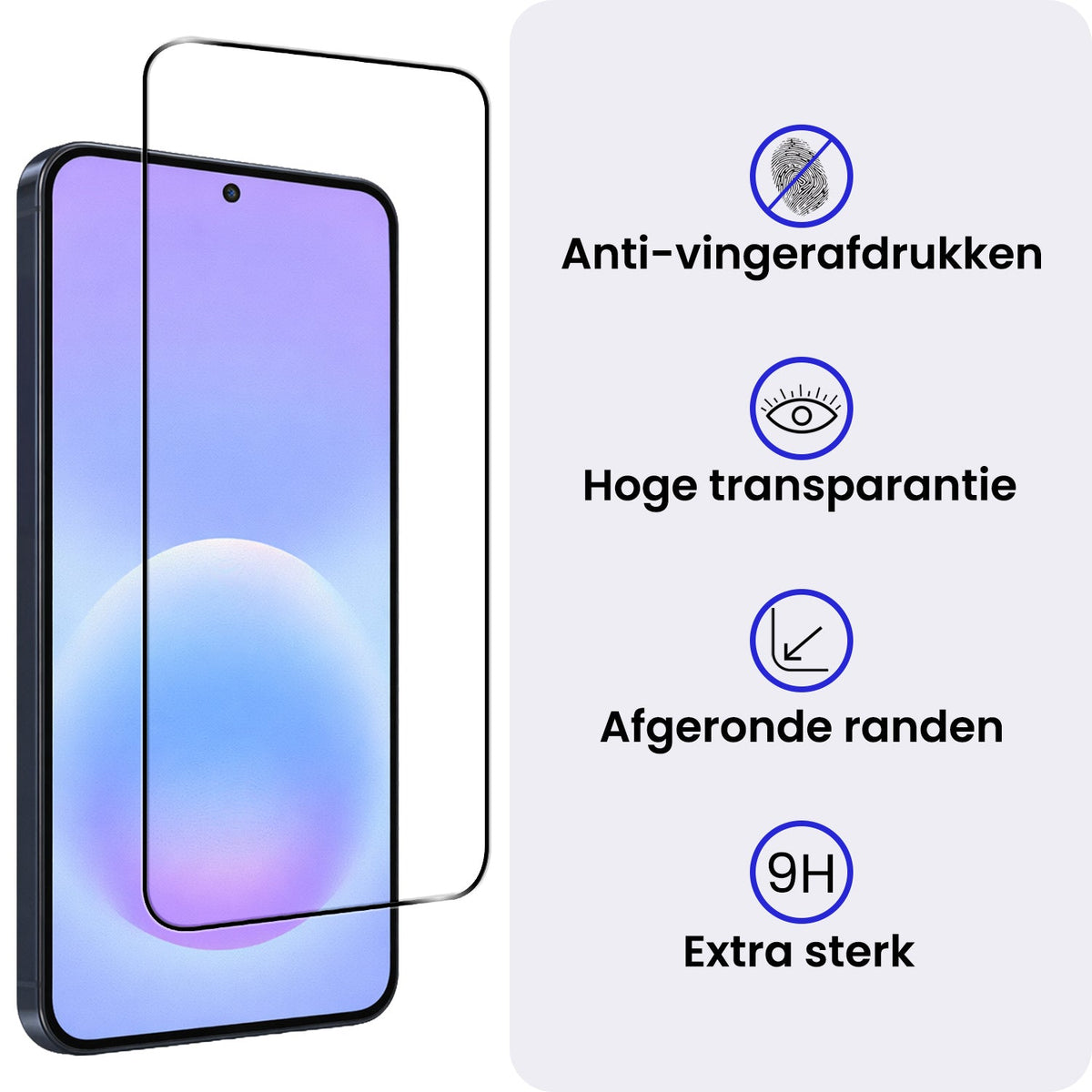 Full Screen Gehard Glas Screenprotector met Zwarte Randen
