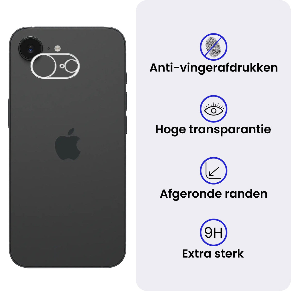 Gehard glazen camera screenprotector voor iPhone 16e