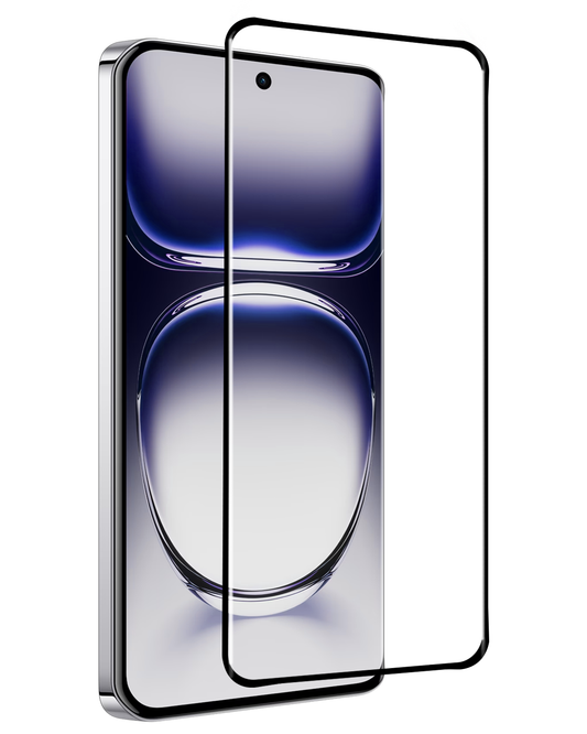 Gehard glazen screenprotector voor OPPO Reno 12 Pro met zwarte randen