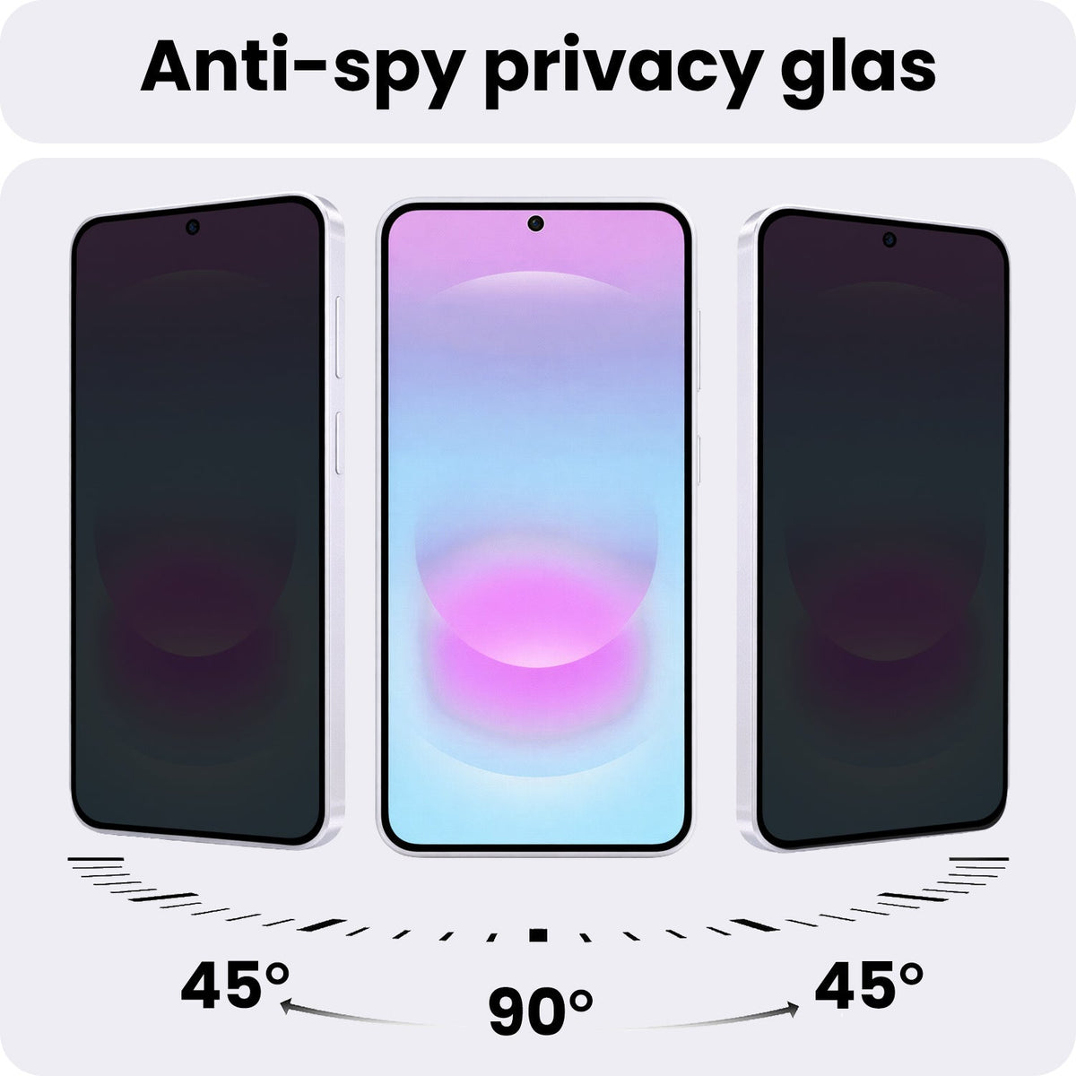 Privacy Screenprotector van Gehard Glas Geschikt voor Samsung A37