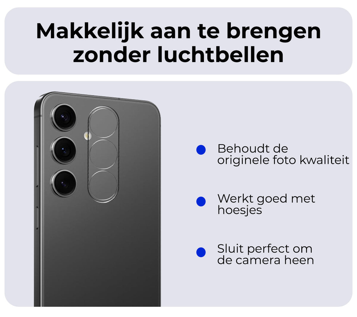 Gehard glazen camera screenprotector voor Samsung S24 Plus