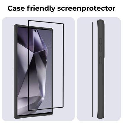 Screenprotector van gehard glas met zwarte randen