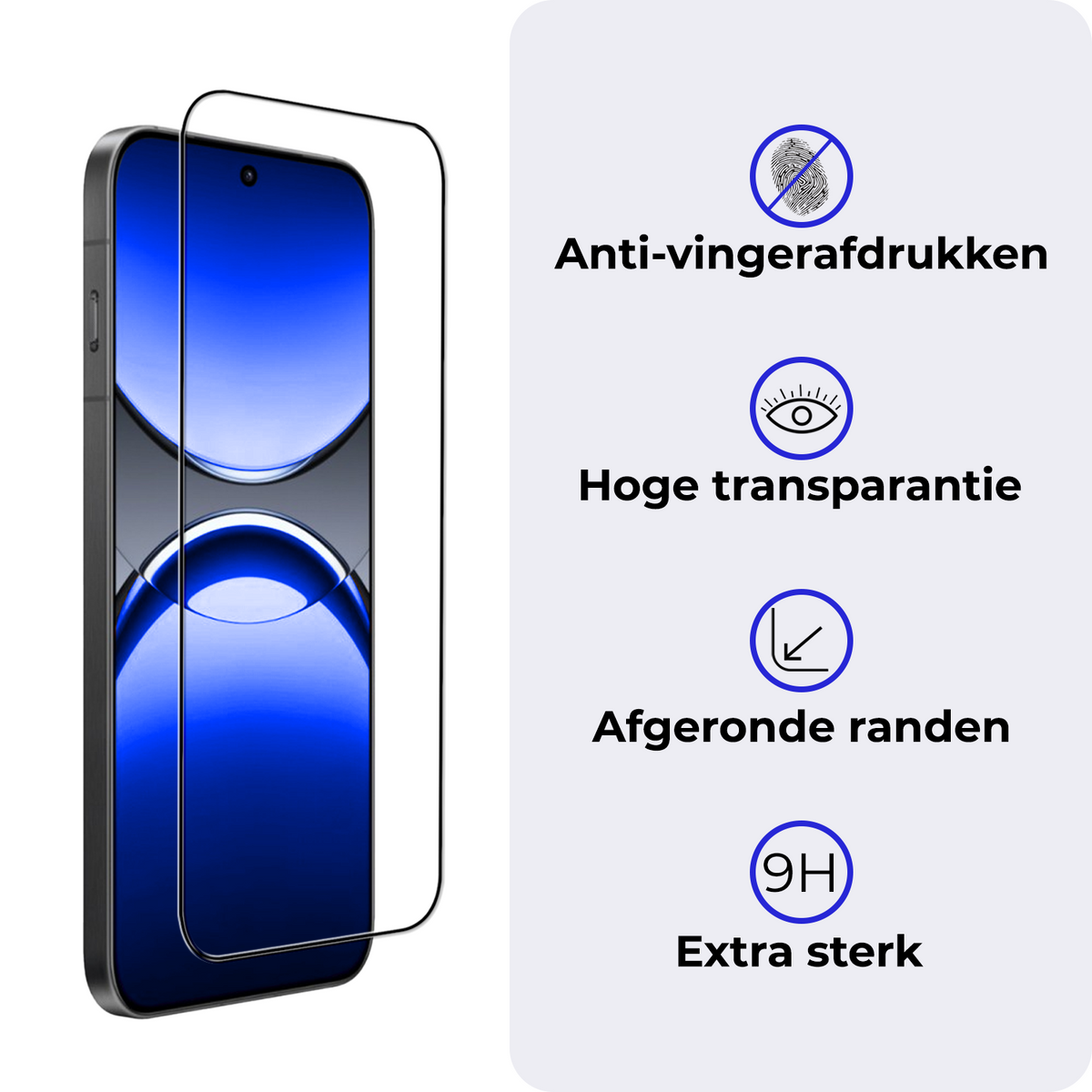 Screenprotector van gehard glas voor OPPO Find X8 Pro