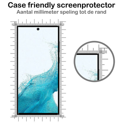 Full Screen Screenprotector van Gehard Glas voor Samsung Galaxy S22 Ultra
