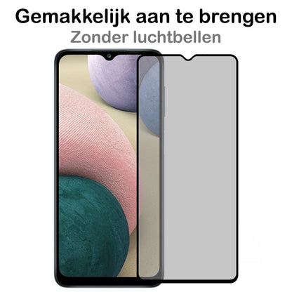 Privacy screenprotector van gehard glas voor Samsung Galaxy A12