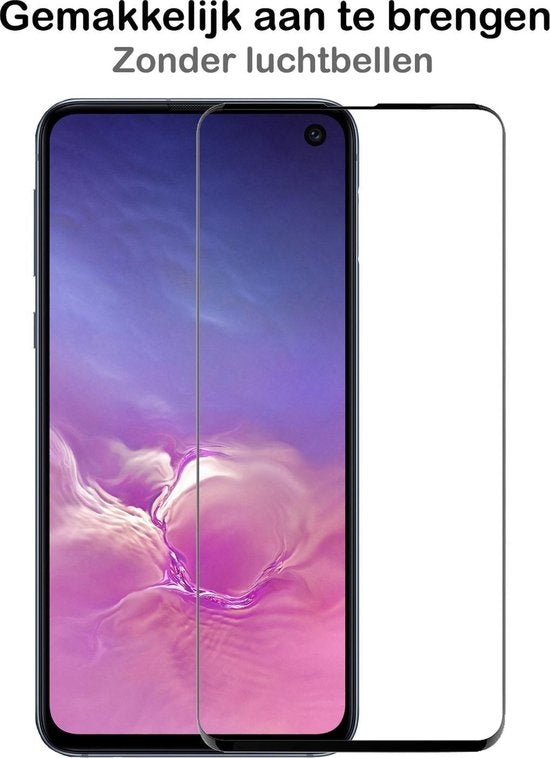 Screenprotector van gehard glas met zwarte randen voor Samsung S10e