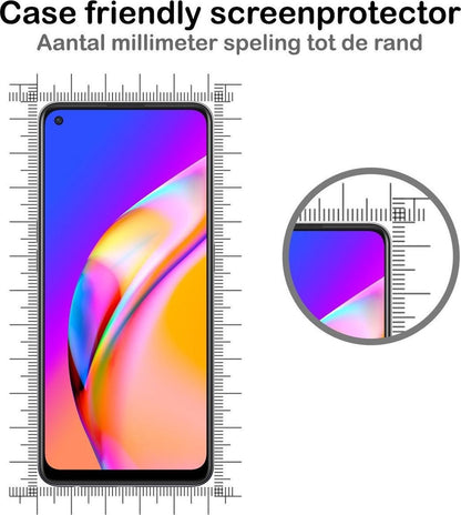 Gehard glazen screenprotector met zwarte rand voor OPPO A94
