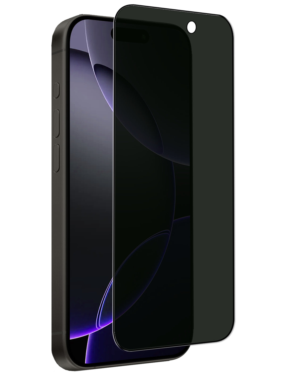 Glazen privacy screenprotector voor iPhone 16 Pro