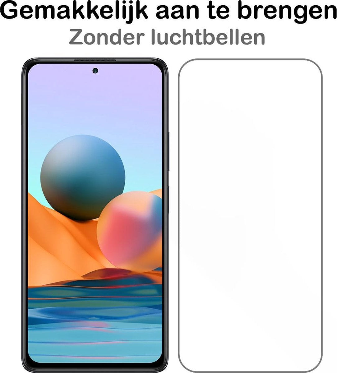 Gehard glazen screenprotector voor Xiaomi Redmi Note 10 Pro
