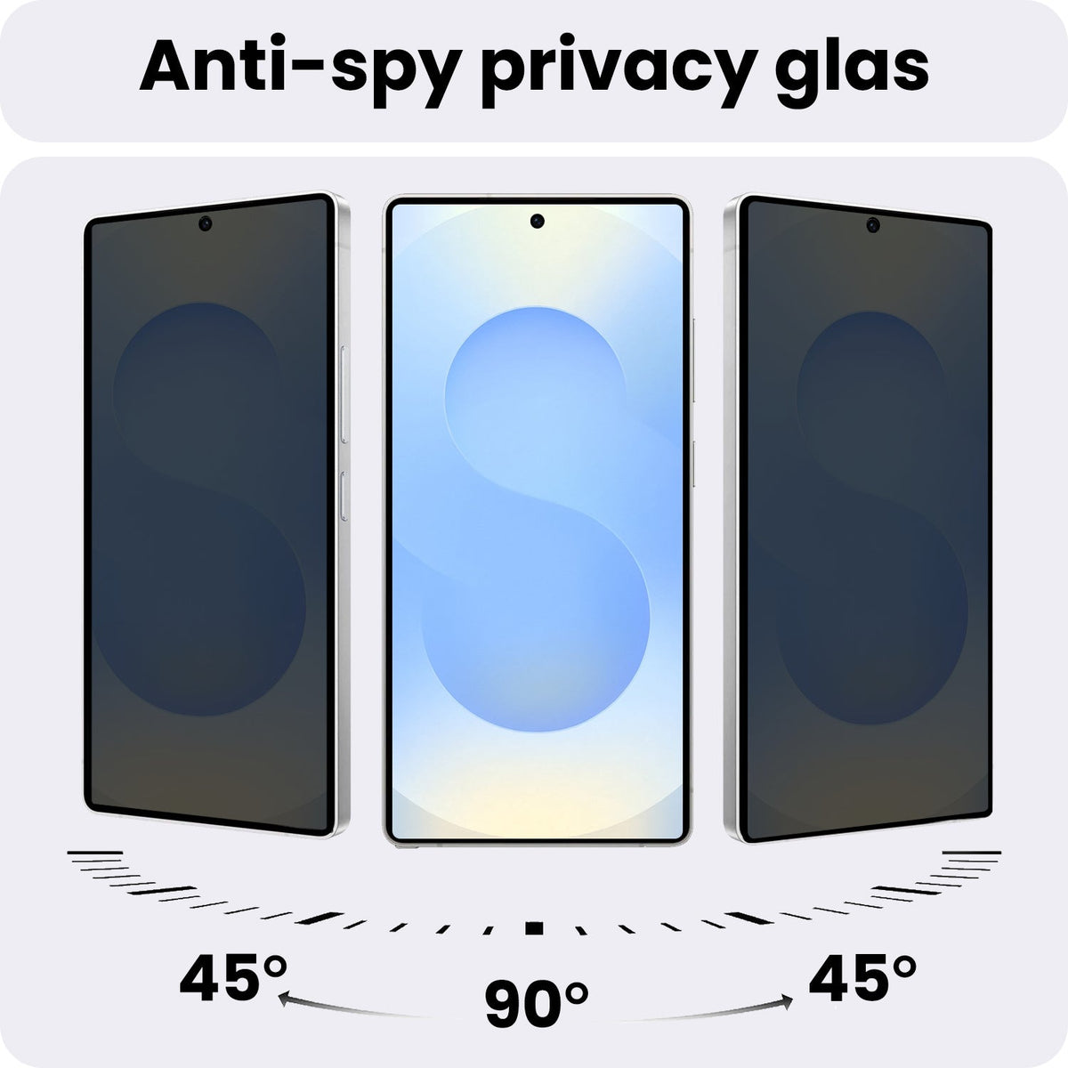 Privacy Screenprotector van Gehard Glas Geschikt voor Samsung Galaxy S25 Ultra