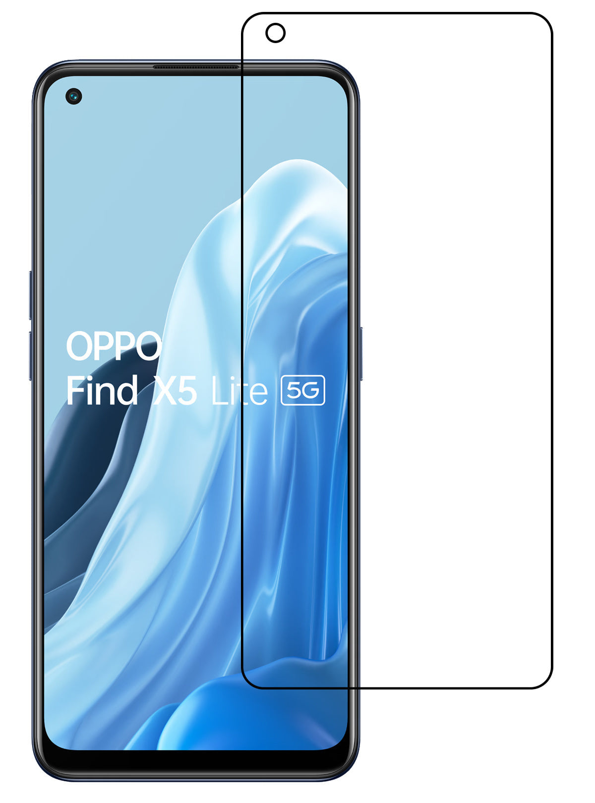 Gehard glazen screenprotector voor OPPO Find X5 Lite