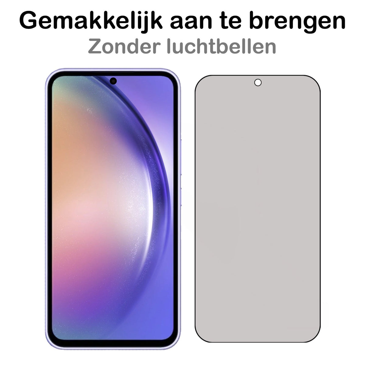 Gehard glas privacy screenprotector voor Samsung Galaxy A54