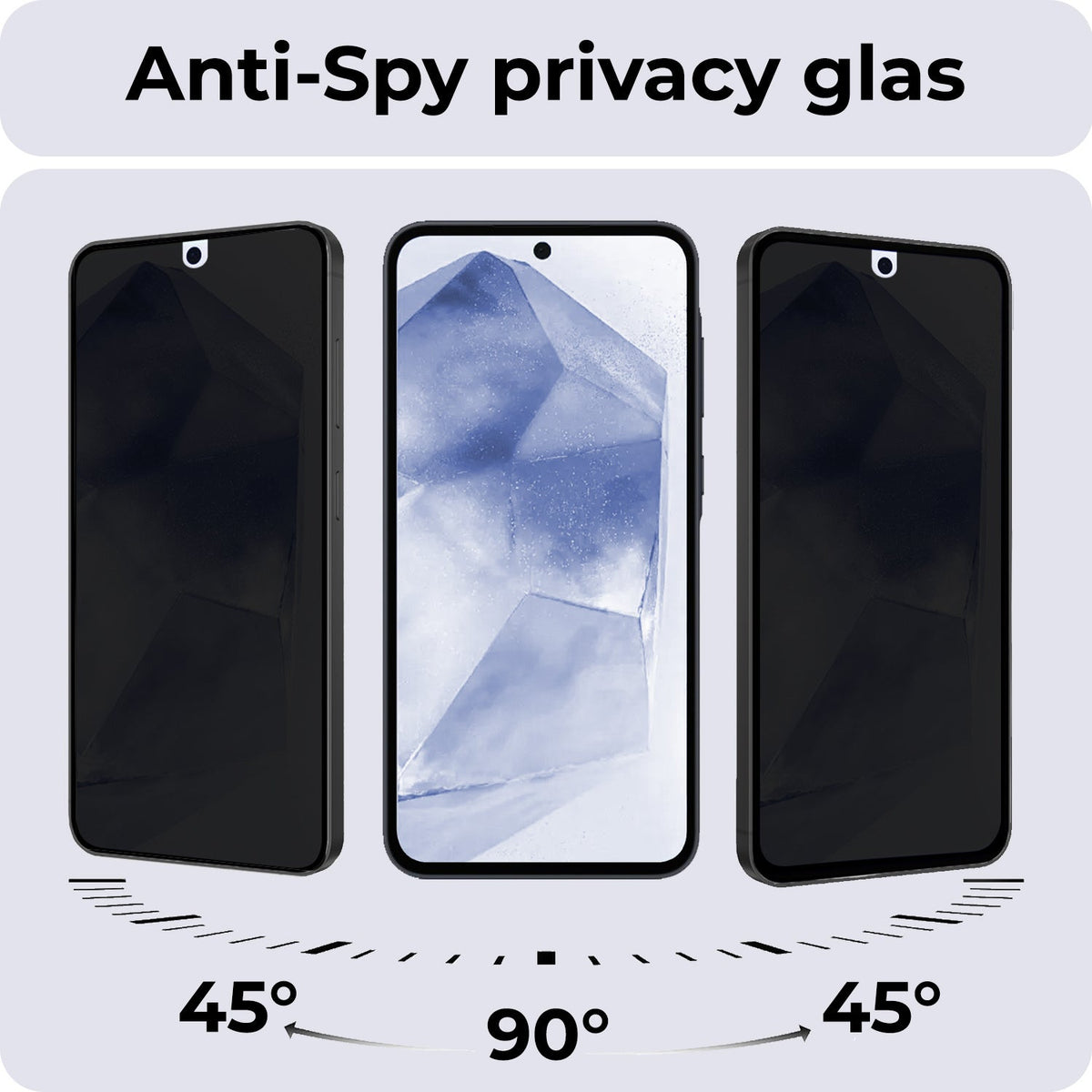 Privacy Screenprotector van Gehard Glas voor Samsung Galaxy A55