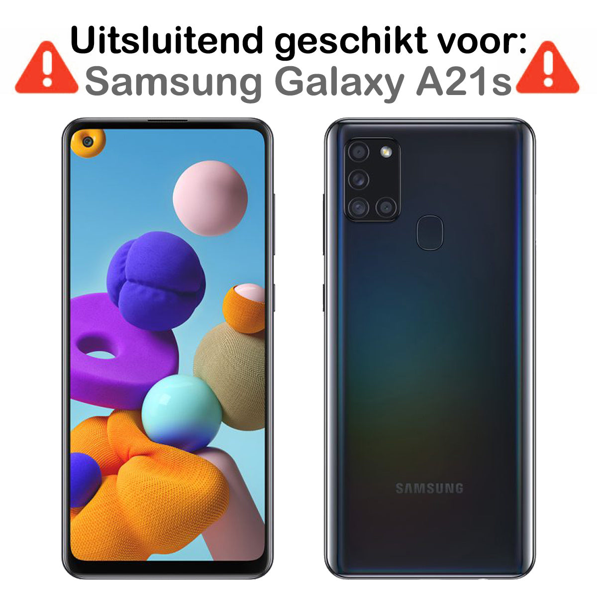 Screenprotector van gehard glas met zwarte randen