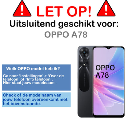 Screenprotector van gehard glas voor OPPO A78 5G