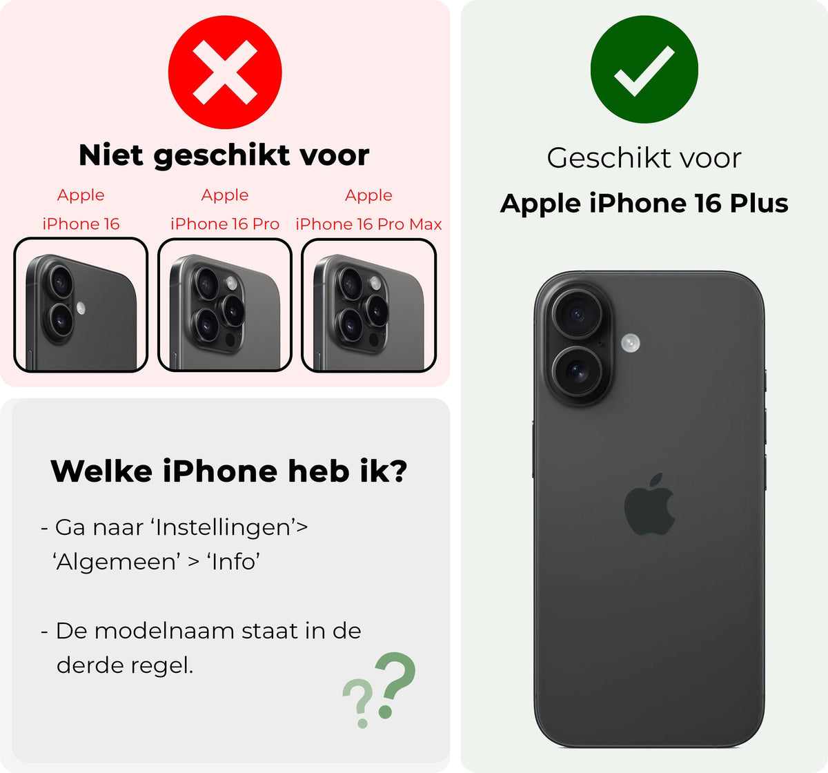 Screenprotector van gehard glas met privacyfilter voor iPhone 16 Plus