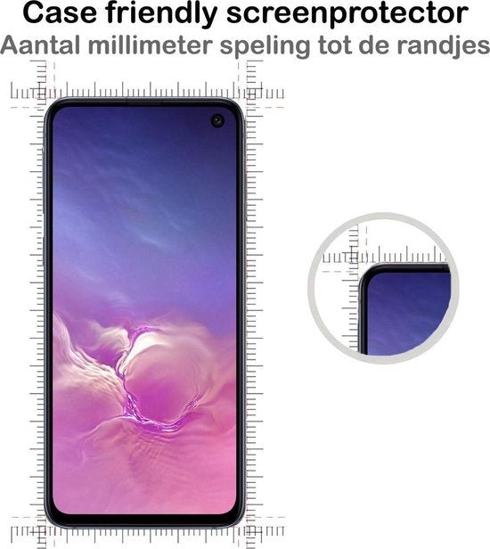 Screenprotector van gehard glas met zwarte randen voor Samsung S10e