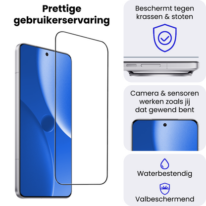Gehard glas screenprotector voor Xiaomi 15 Ultra met zwarte randen