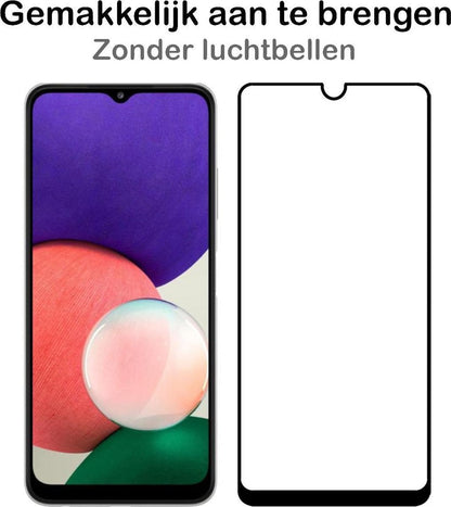 Gehard glazen screenprotector met zwarte randen