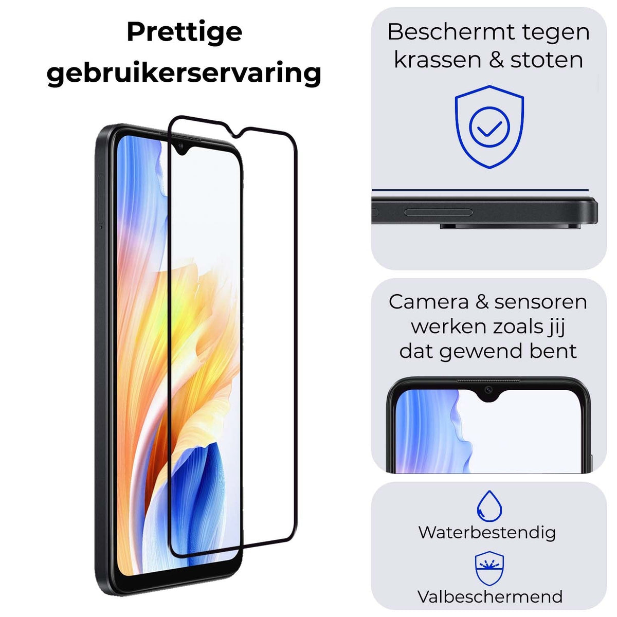 Screenprotector van gehard glas voor OPPO A38