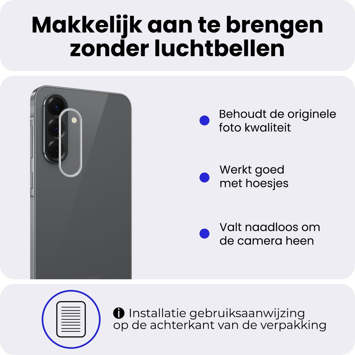 Gehard Glas Camera Screenprotector Geschikt voor Samsung A56