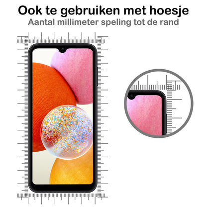 Gehard glazen screenprotector met zwarte randen