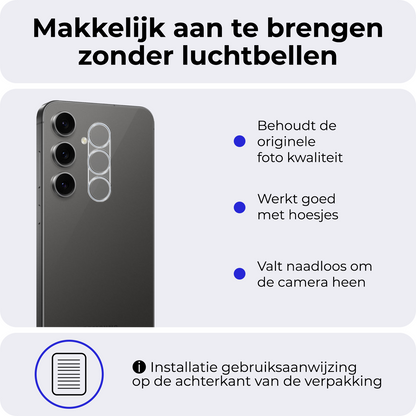 Camera Screenprotector van Gehard Glas Geschikt voor Samsung Galaxy S24 FE