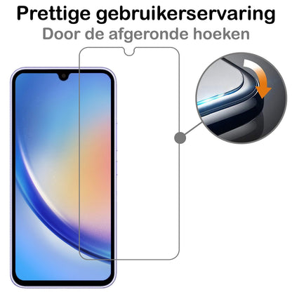 Gehard glazen screenprotector voor Samsung A34