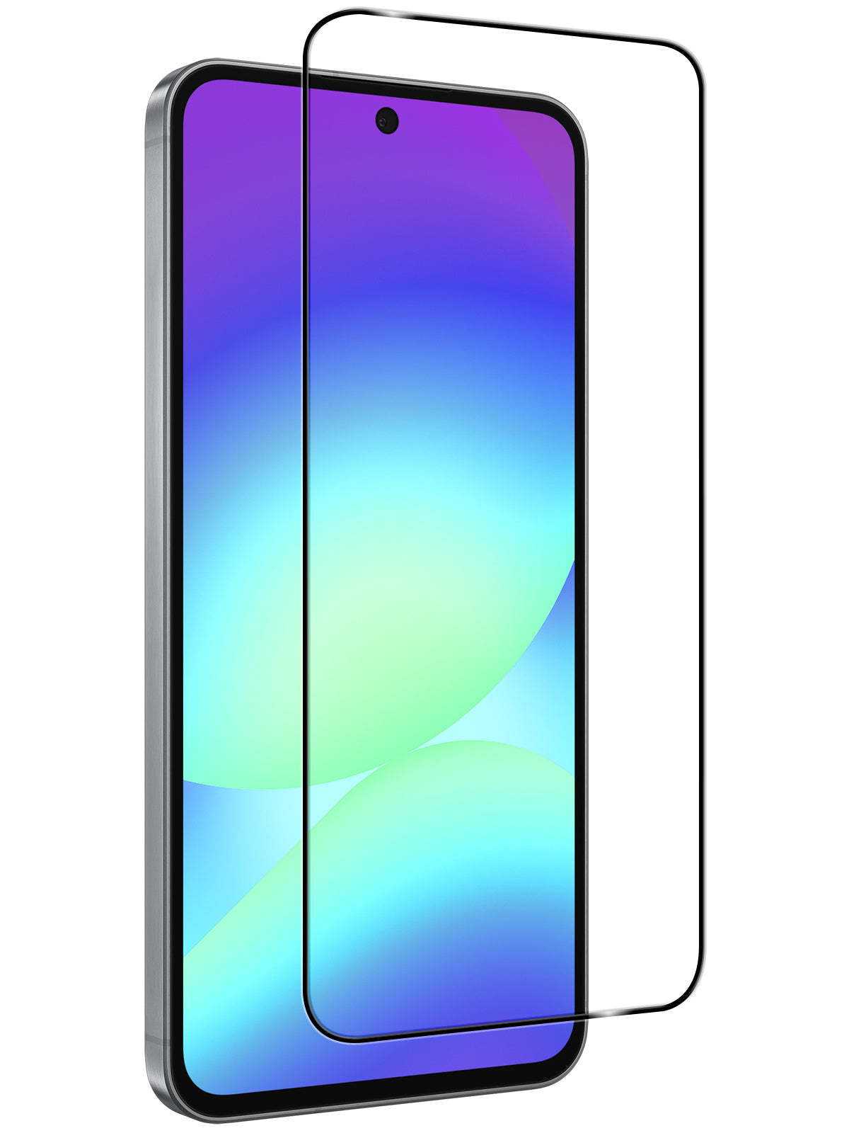 Screenprotector van gehard glas met zwarte randen