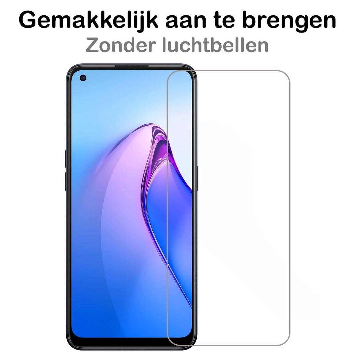 Gehard glazen screenprotector voor OPPO Reno 8 Pro met antikraslaag
