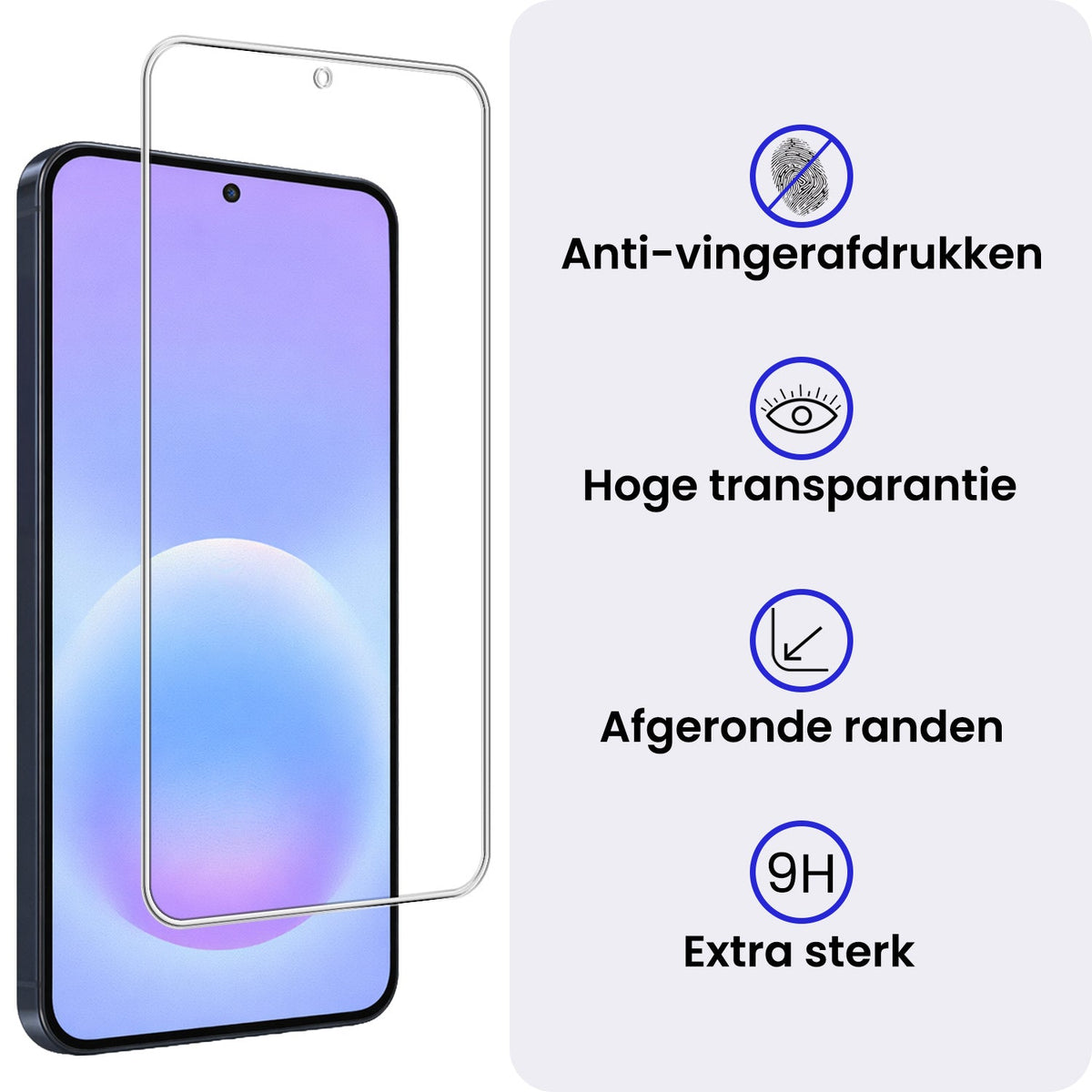 Gehard glazen screenprotector voor Samsung A57