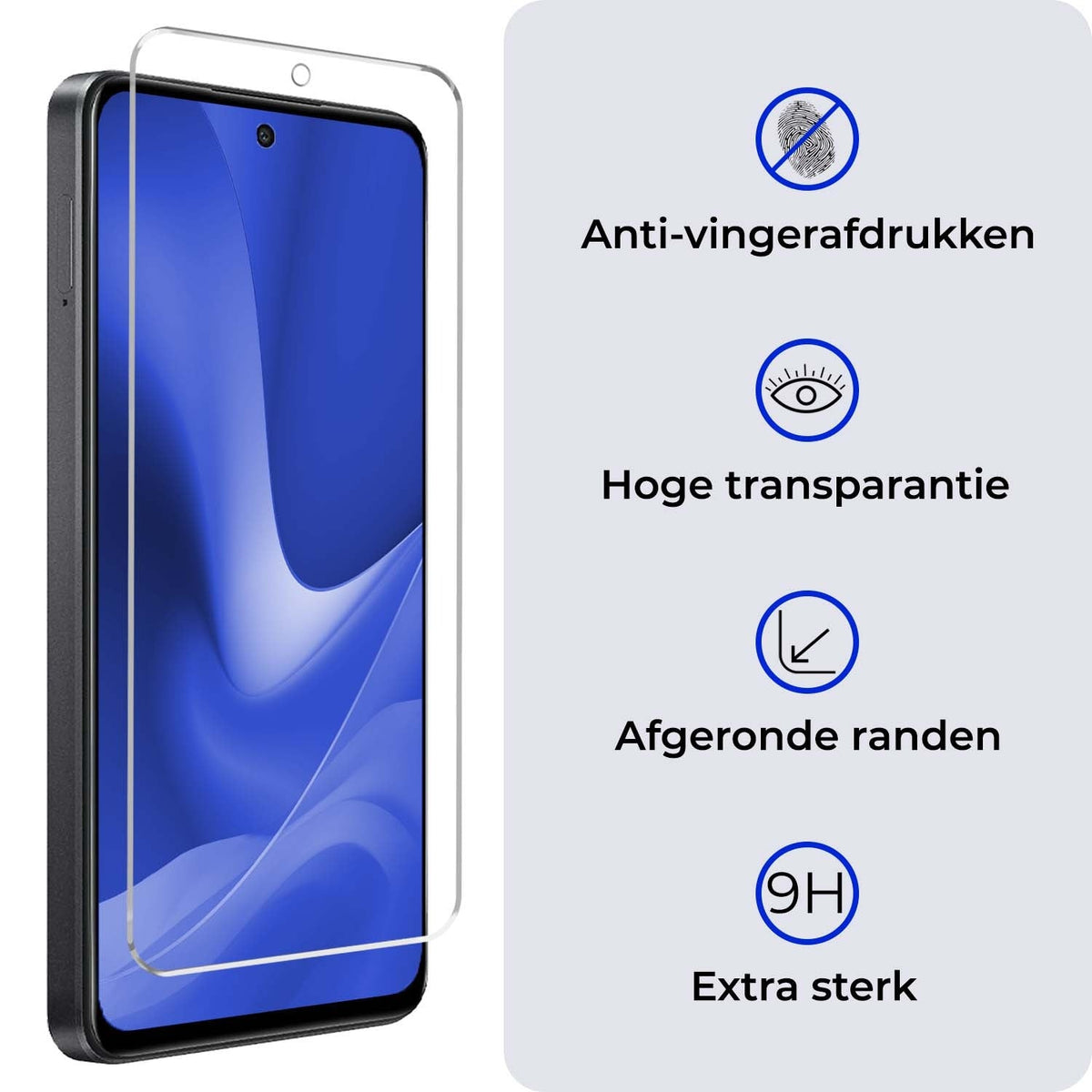 Gehard glazen screenprotector voor OPPO A79 met antikraslaag