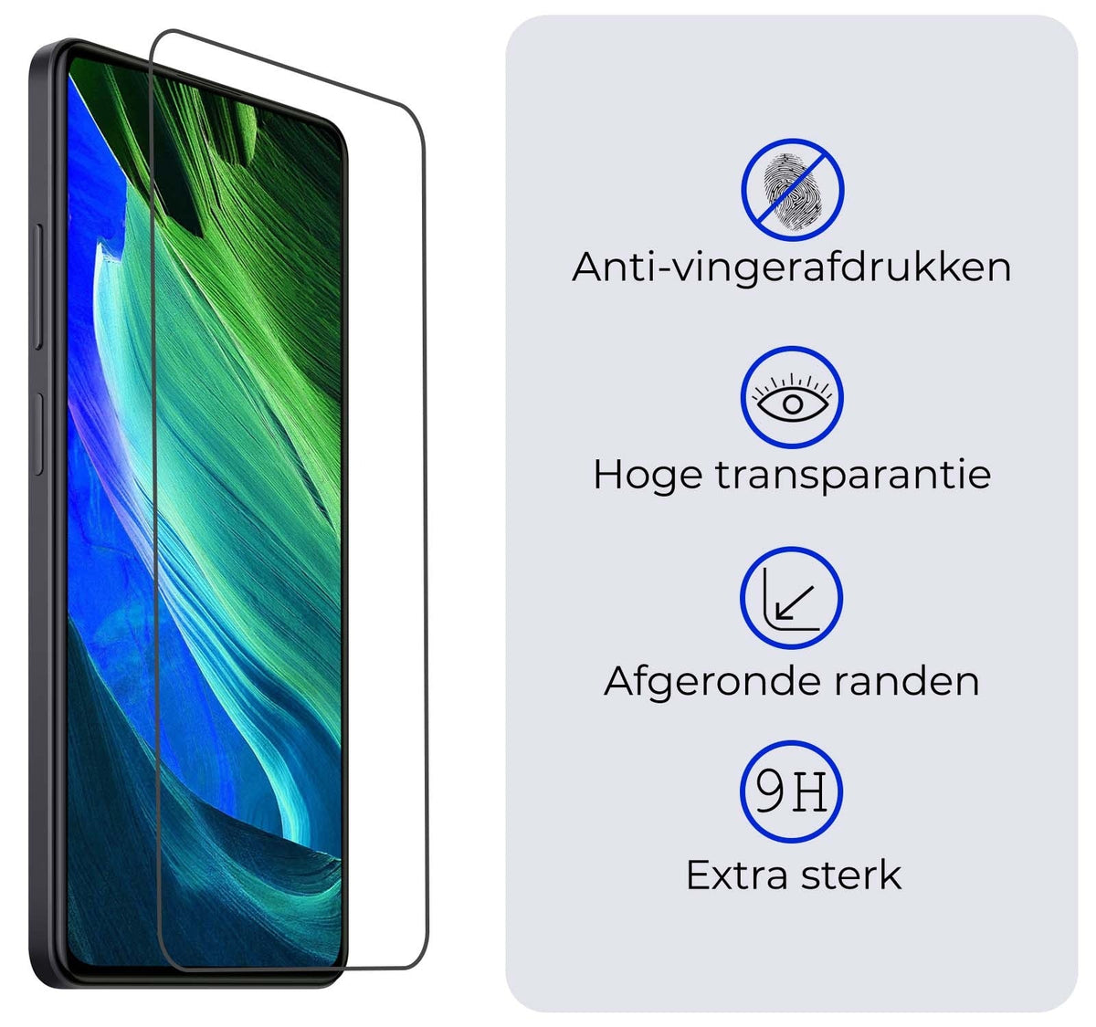 Gehard glazen screenprotector voor Xiaomi Redmi Note 12 Pro met antikraslaag