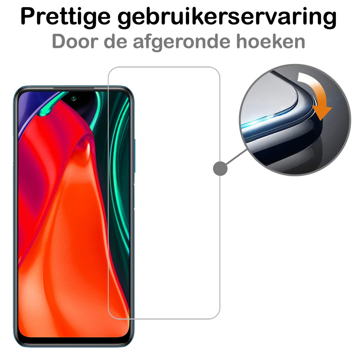 Screenprotector van gehard glas voor Poco M3 Pro