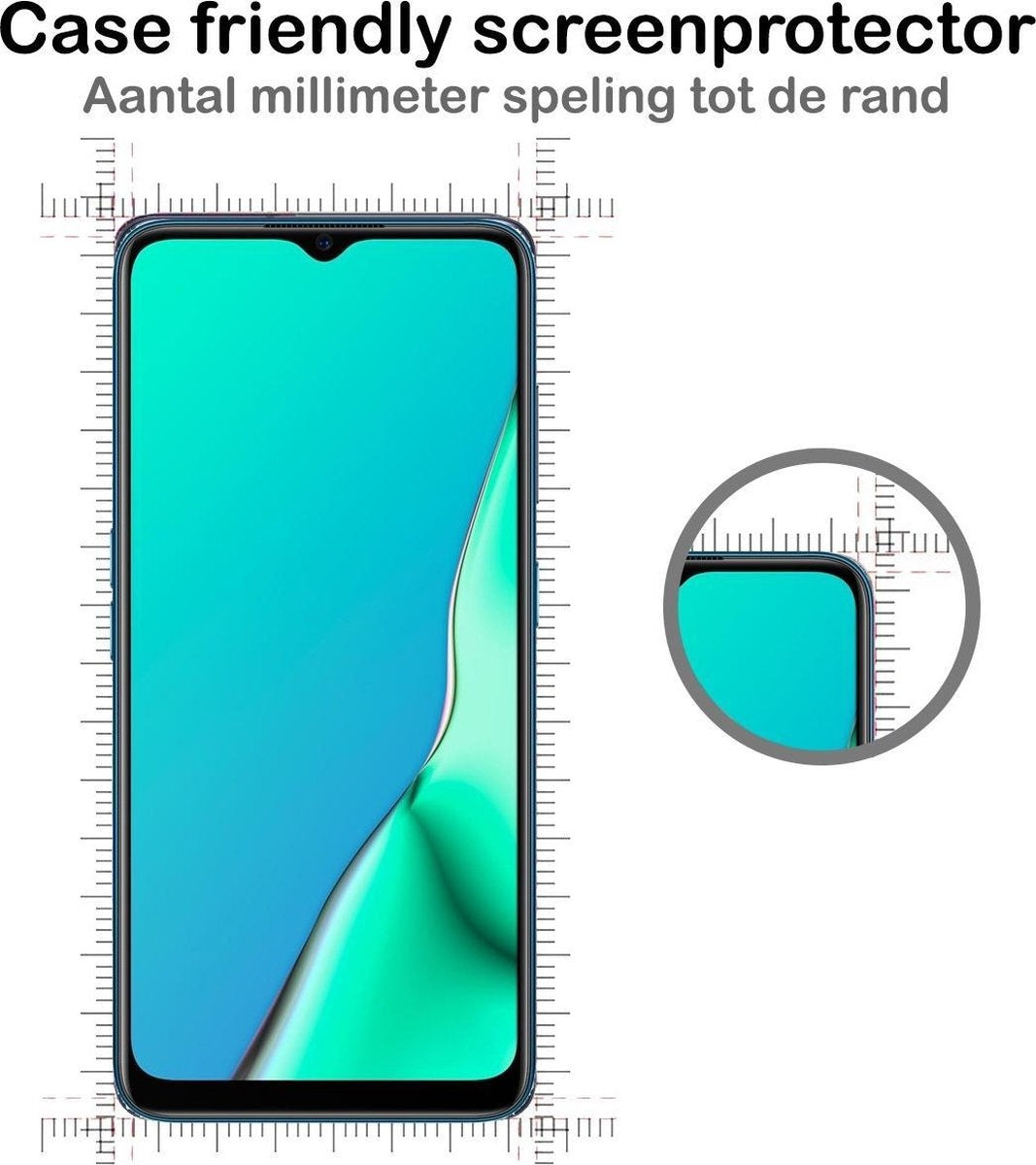 Screenprotector van gehard glas voor OPPO A5 2020