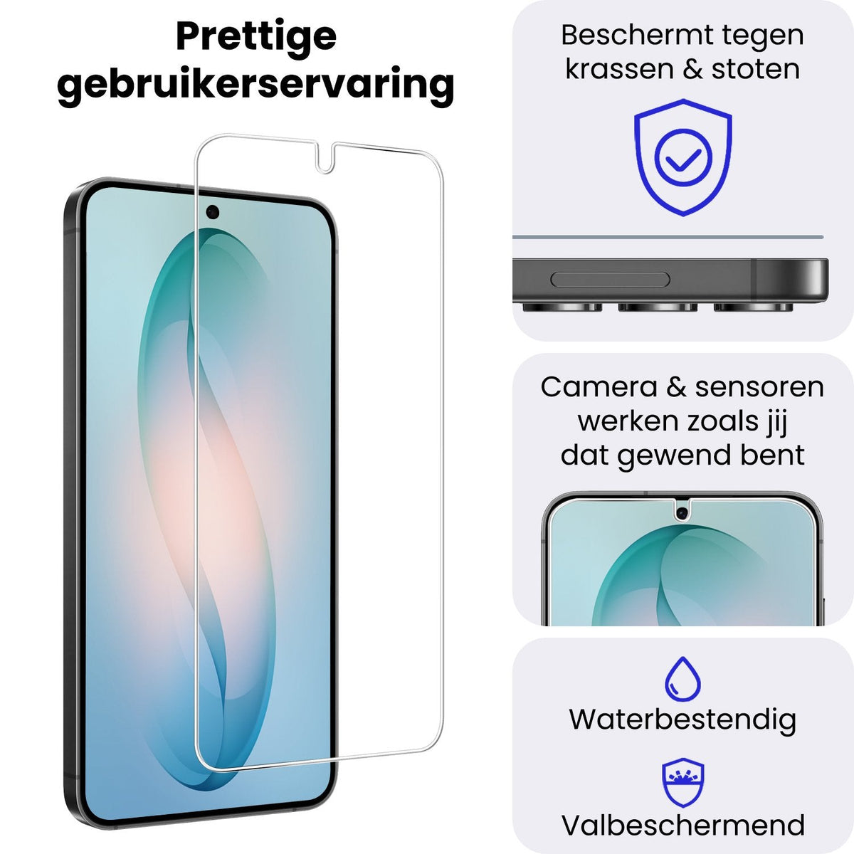 Gehard glazen screenprotector met krasbescherming