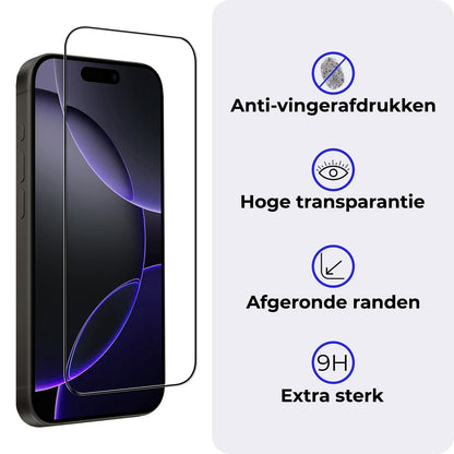Screenprotector van gehard glas voor iPhone 16 Pro