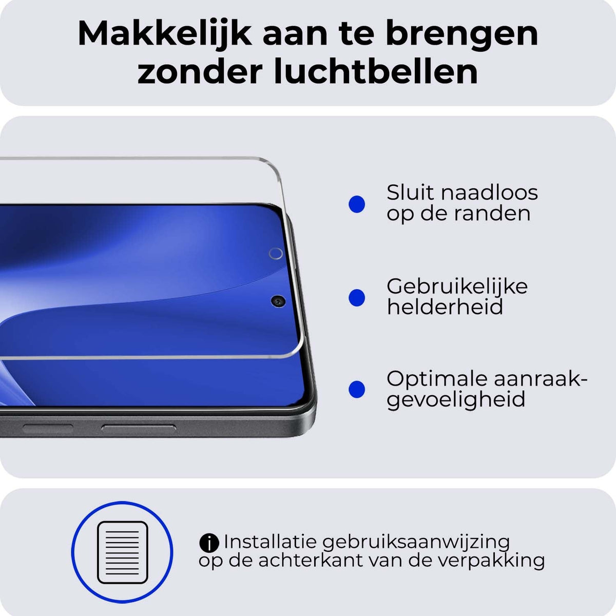 Gehard glazen screenprotector voor OPPO A79 met antikraslaag