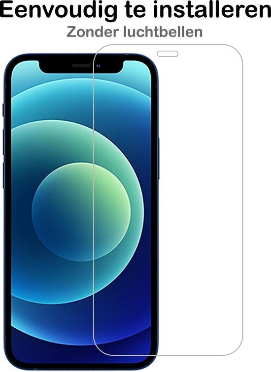 Gehard glazen screenprotector voor iPhone 12 Mini met volledige dekking