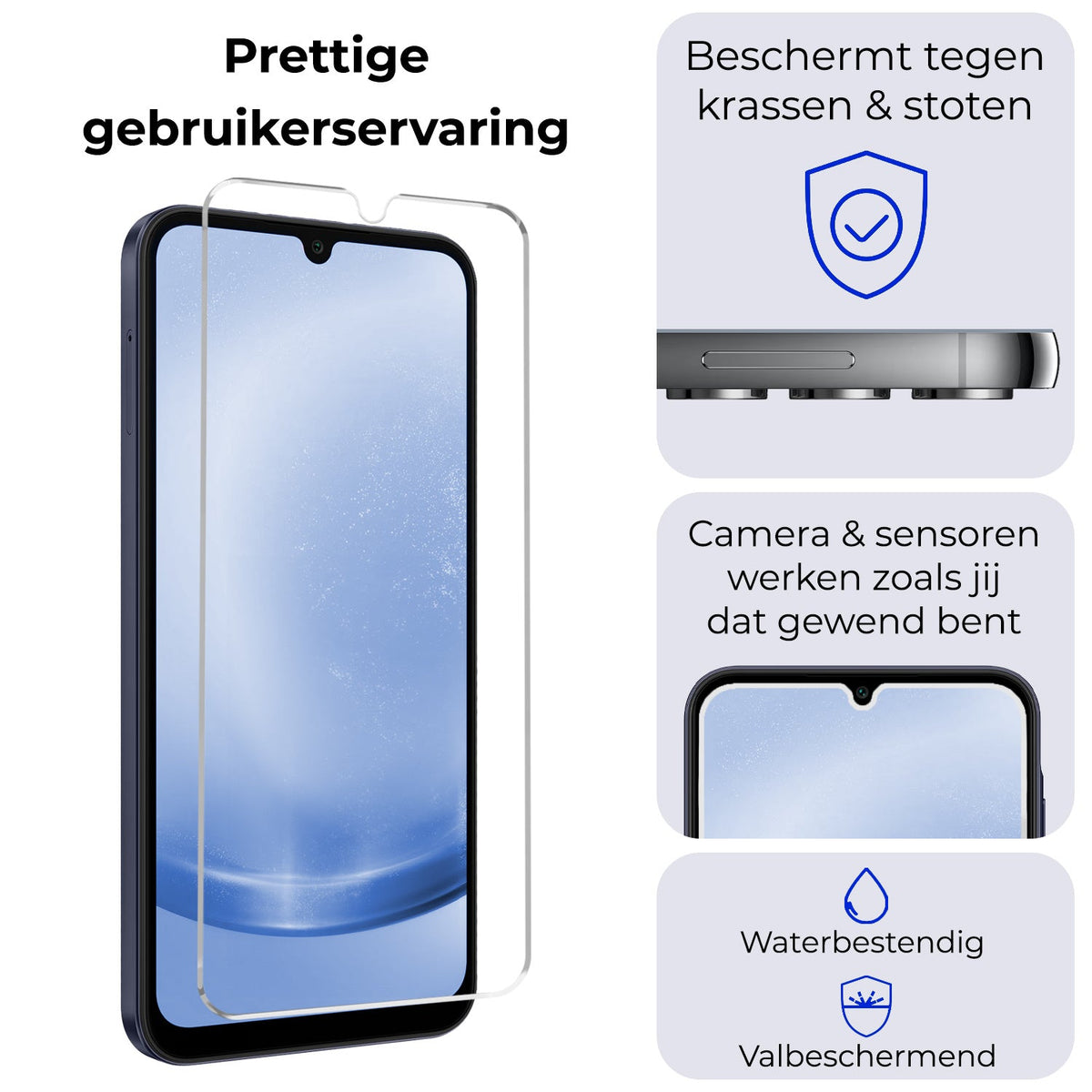 Gehard glazen screenprotector met anti-kras laag