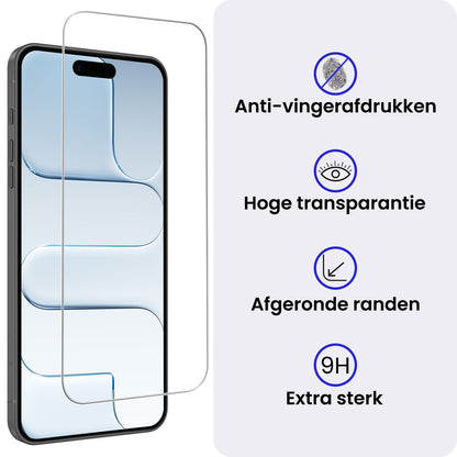 Glazen screenprotector voor iPhone Air met volledige dekking
