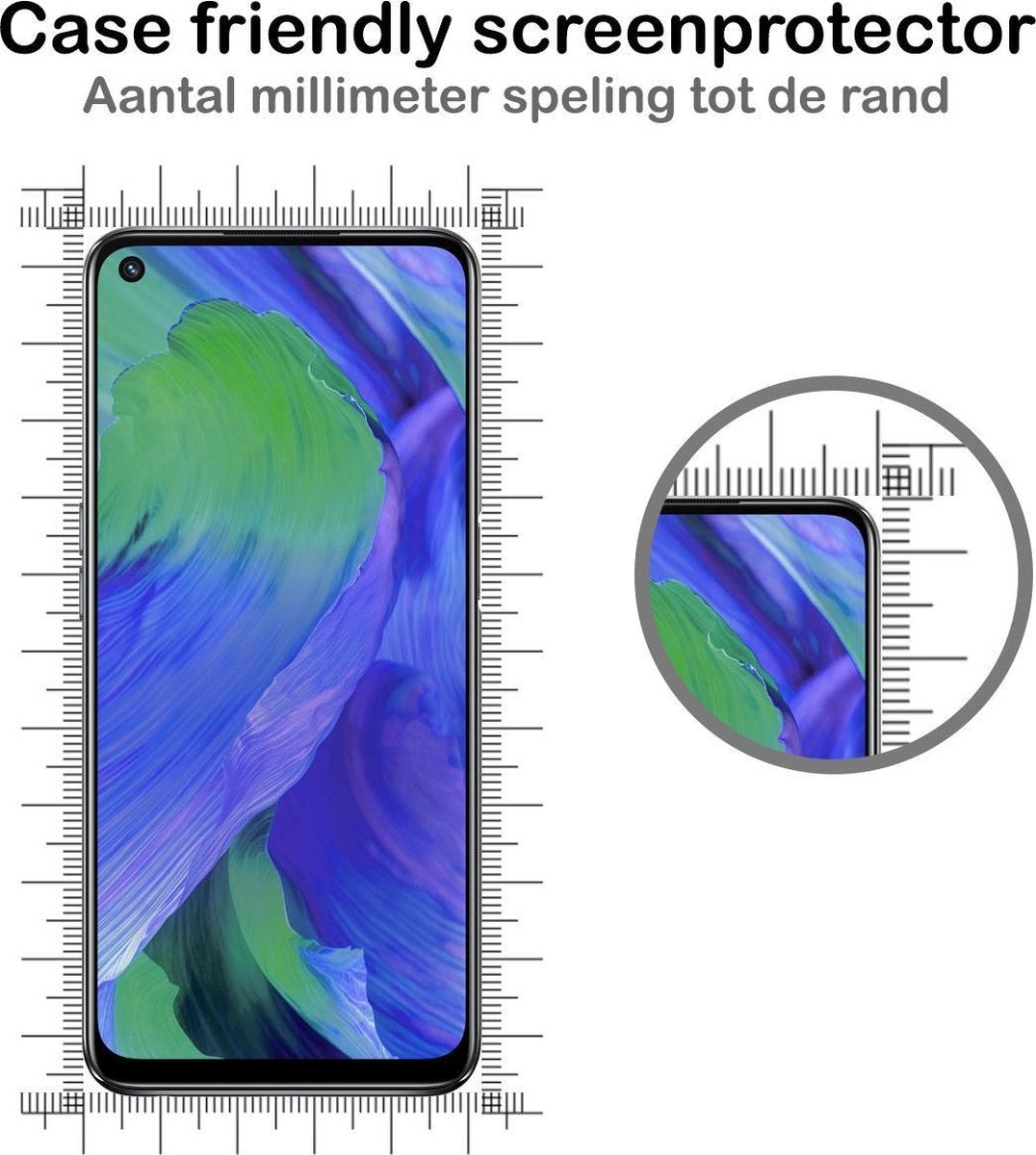 Screenprotector van gehard glas voor OPPO A54 5G