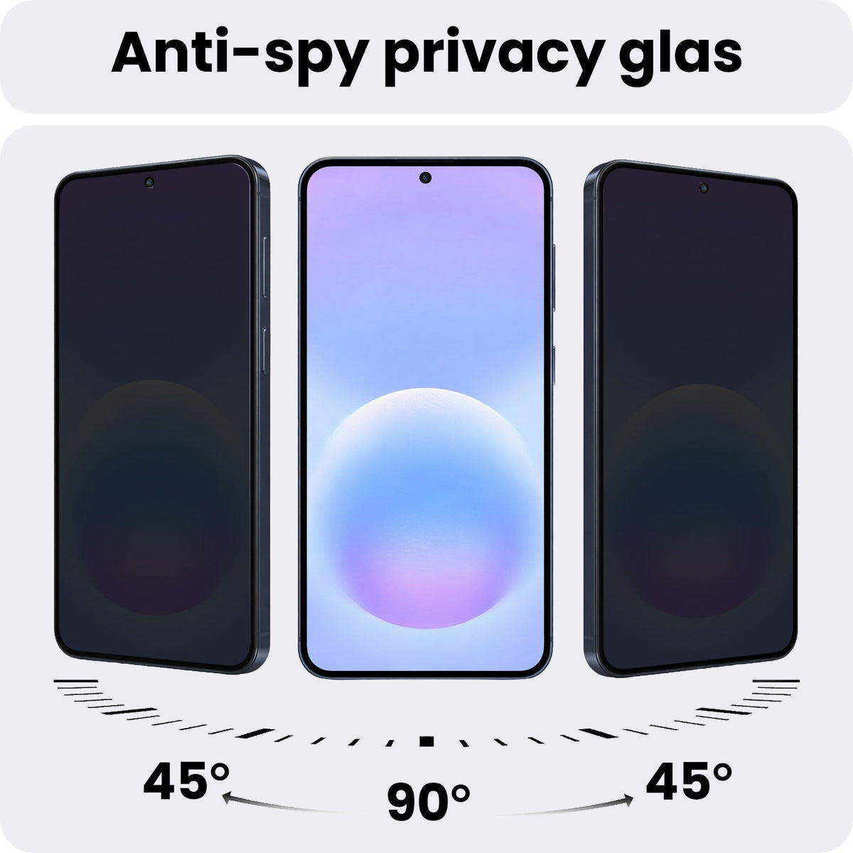 Privacy Screenprotector van Gehard Glas Geschikt voor Samsung A57