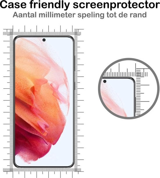 Gehard glazen screenprotector met volledige dekking voor Samsung S21