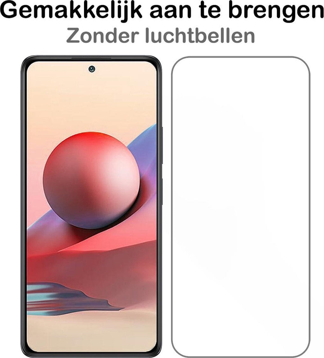 Gehard glazen screenprotector voor Redmi Note 10S