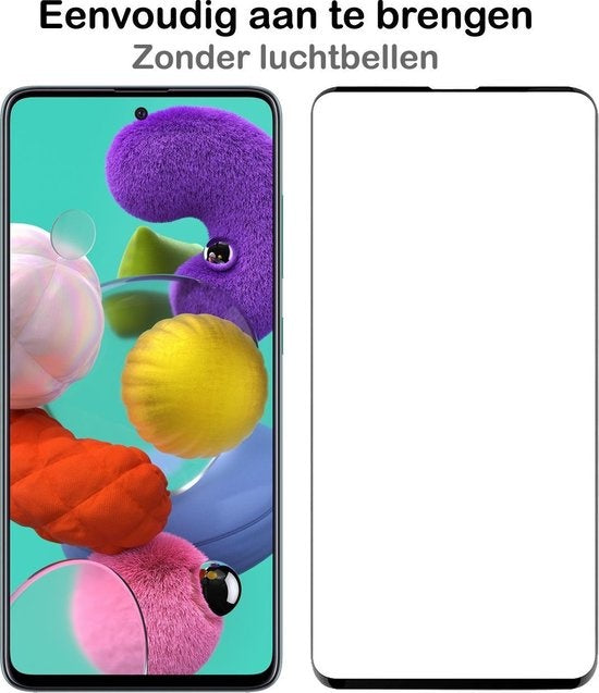 Full Screen Screenprotector Gehard Glas Geschikt Voor Samsung A51